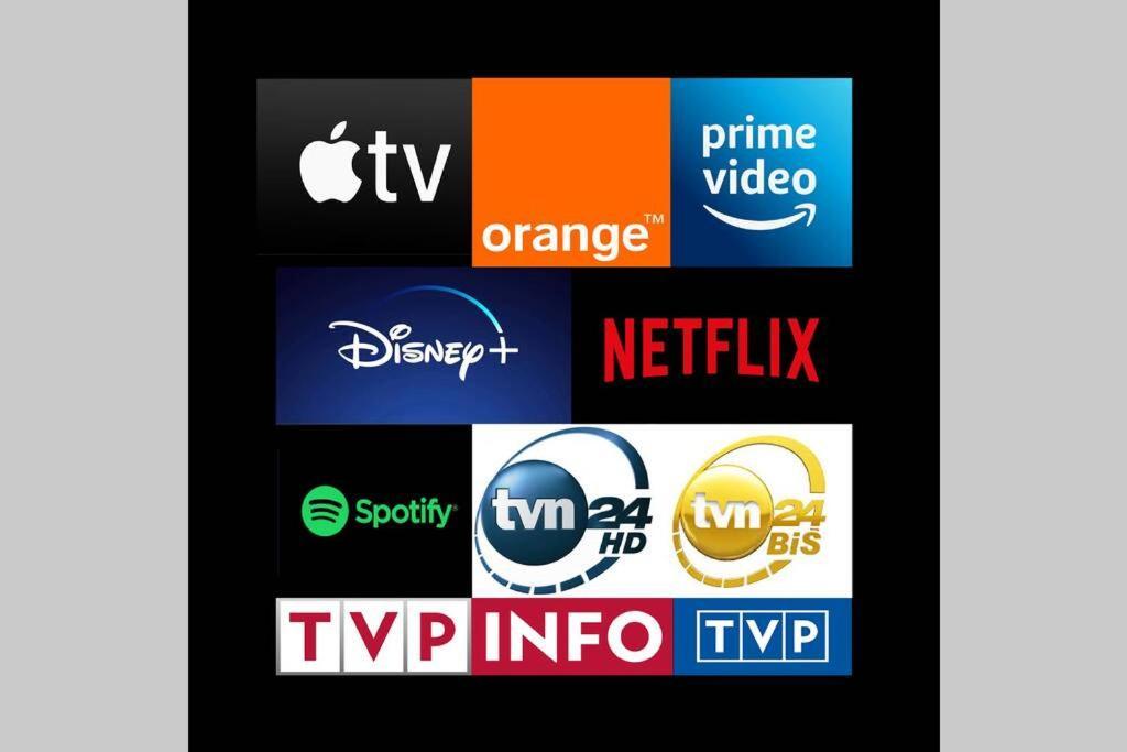 Ferienwohnung Orange Metro Fast Wifi 1Gbs Big Tv Hbo Appletv Warschau Exterior foto
